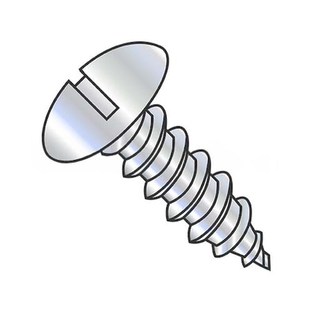 Usa Industrials Self-Drilling Screw, #14-10 x 3/4 in, Zinc Plated Steel Truss Head Slotted Drive BULK-SCRW-16638